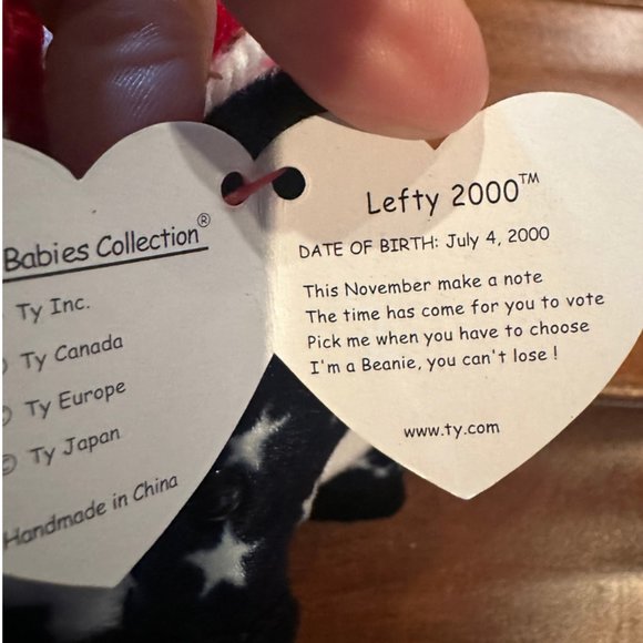 Ty Beanie Babies Left the Donkey 2000 - NWT - Picture 6 of 9